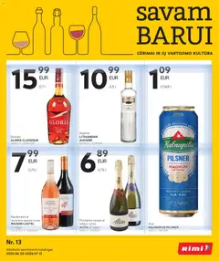 Rimi parduotuvės leidinio Rimi leidinys - Alkoholinių gėrimų galiojančio nuo 2026.06.30 peržiūra