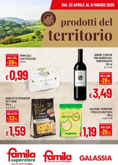 Anteprima dell'opuscolo Famila volantino Territorio dal negozio Famila valido da 23/04/2026