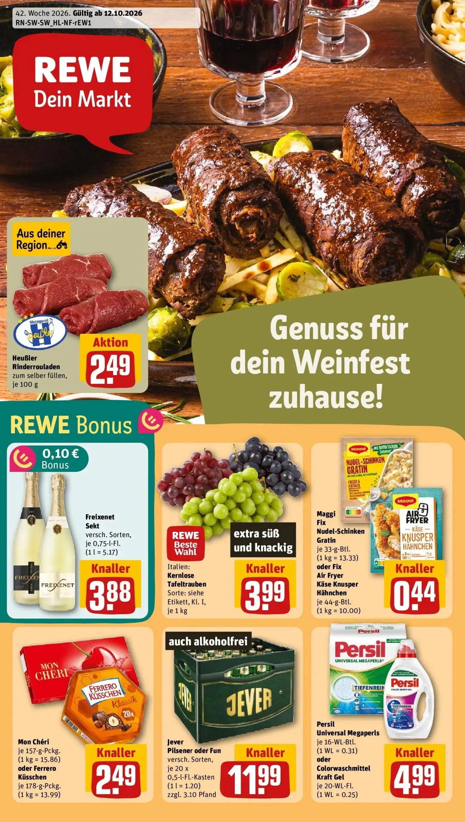 Vorschau von dem Prospekt des Geschäftes Rewe, gültig ab dem 12.10.2026