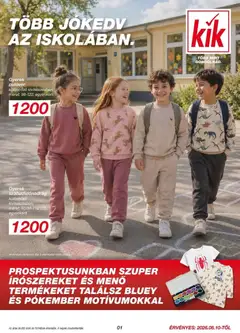 Kik - Kik aktuális akciós újság megtekintése, amely érvényes 2026.08.10.-től