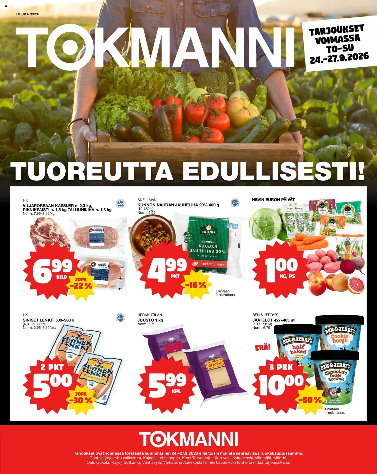 Kaupan Tokmanni Tokmanni Ruokasanomat esikatselu, voimassa 24/09/2026