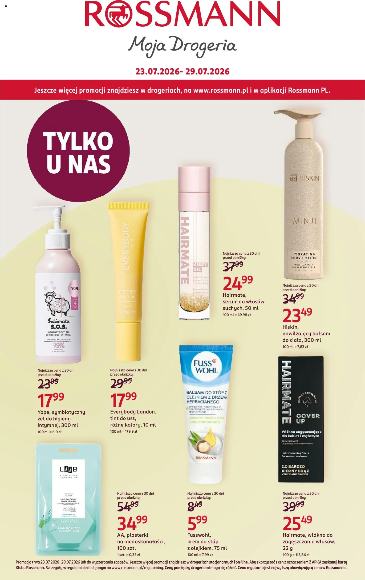 Pogląd gazetki "Rossmann gazetka" ze sklepu Rossmann ważnej od 23.07.2026