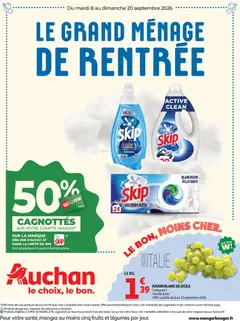 Voorbeeld van Auchan Ménage rentrée hypers van winkel Auchan geldig vanaf 08/09/2026