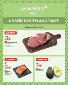 Vorschau des Merkblatts Manor aktionen vom Shop Manor gültig von 09.06.2026 bis 15.06.2026