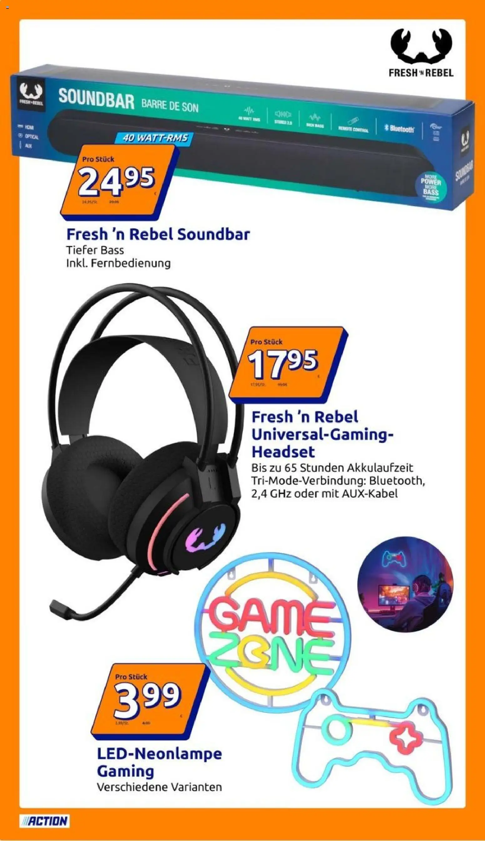 Vorschau von dem Prospekt des Geschäftes Action, gültig ab dem 21.10.2026 - Soundbar, Headset