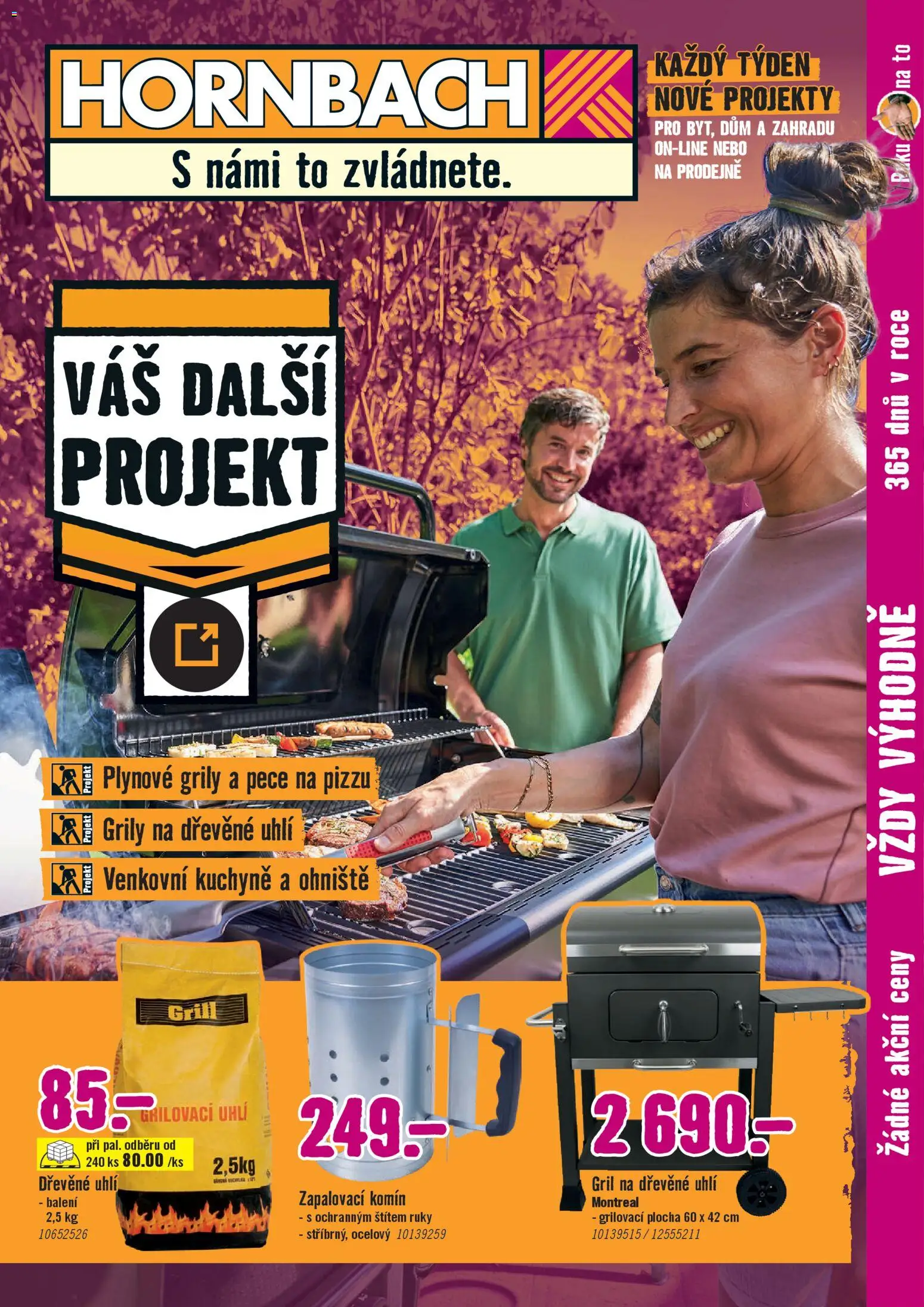 Náhled nabídky: HORNBACH HORNBACH leták - Grily platný od 29.04.2026 - Kuchyně, Gril, Dřevěné uhlí