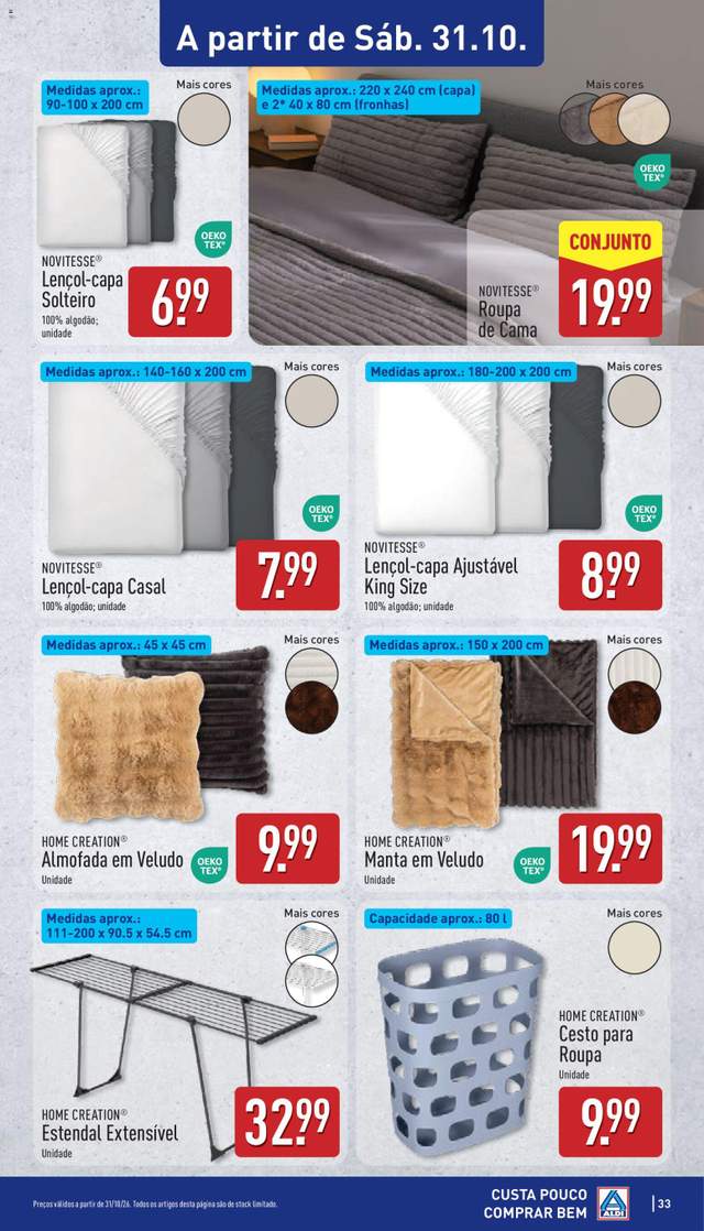 Novo folheto Aldi a partir de 26/10