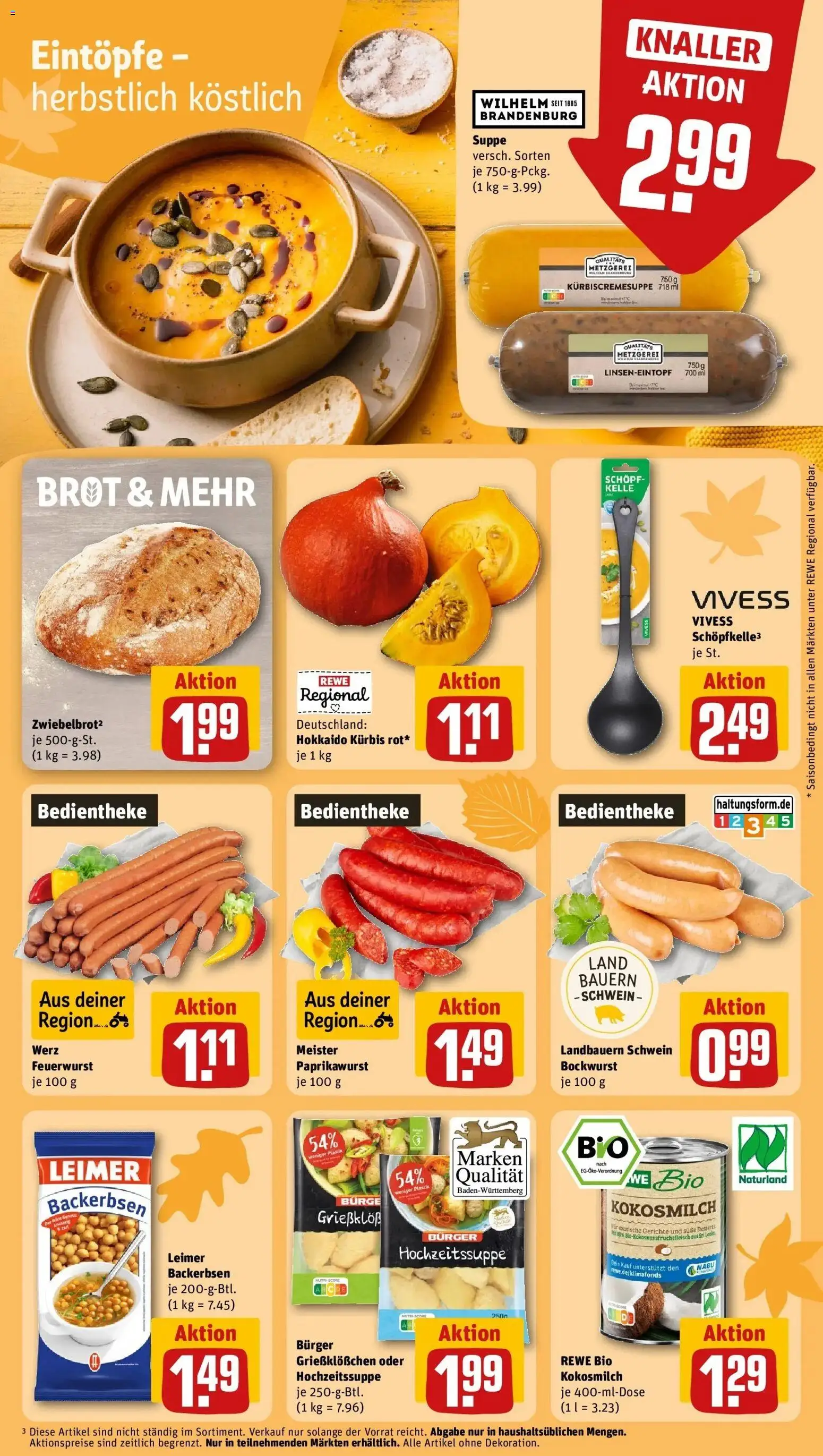 Vorschau von dem Prospekt des Geschäftes Rewe, gültig ab dem 12.10.2026