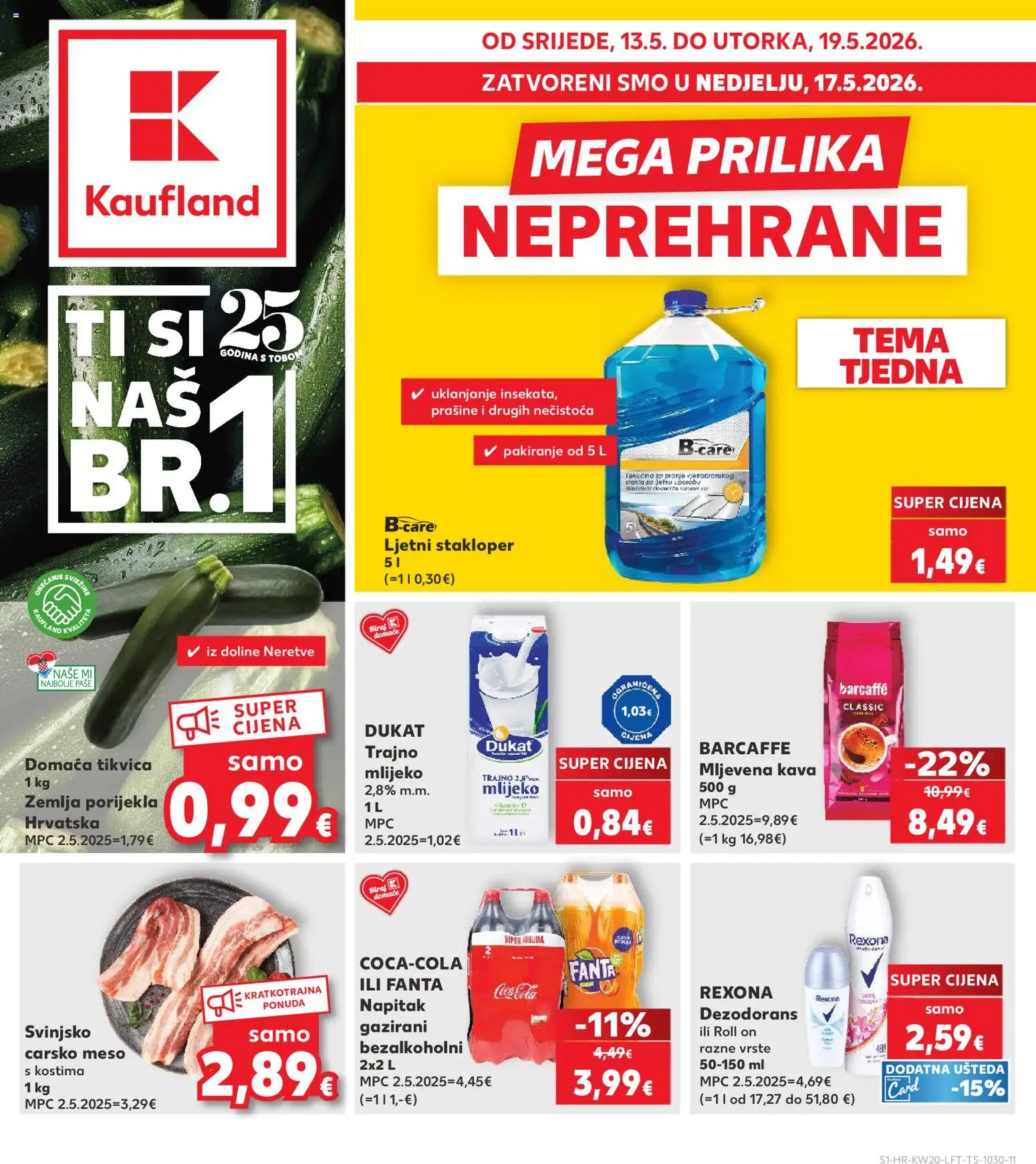 Pregled letka Kaufland Katalog trgovine Kaufland vrijedi od 13.05.2026