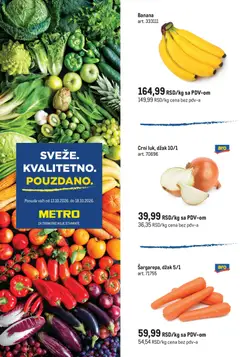Pregled Metro kataloga - važi od 13.10.2026