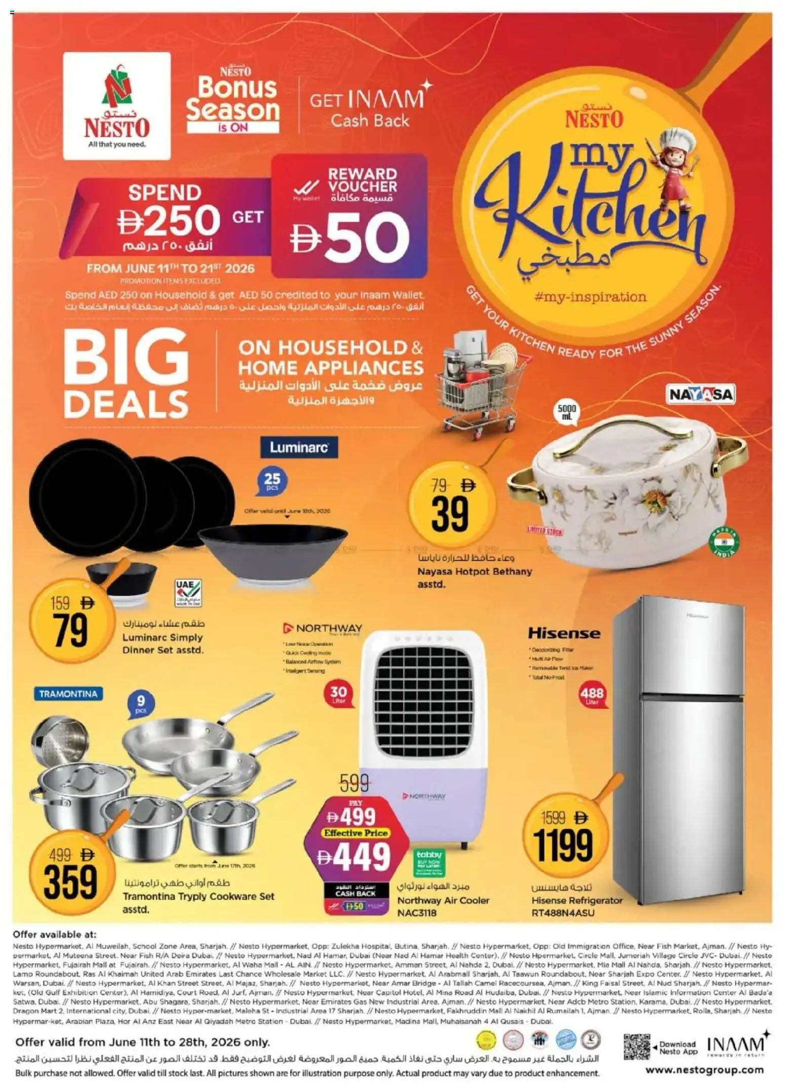 Preview of the catalogue Nesto catalogue bonus season of store Nesto valid from 11 Jun, 2026