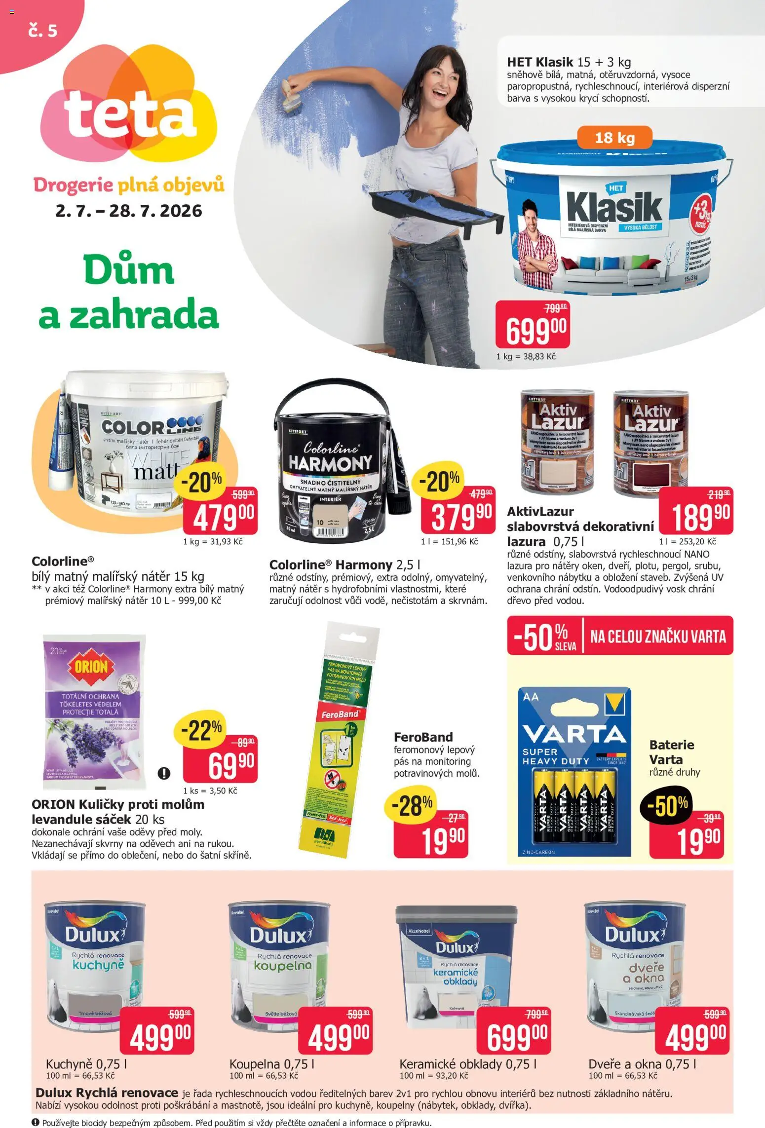 Náhled nabídky: TETA Drogerie TETA Drogerie leták - Dům a zahrada platný od 02.07.2026