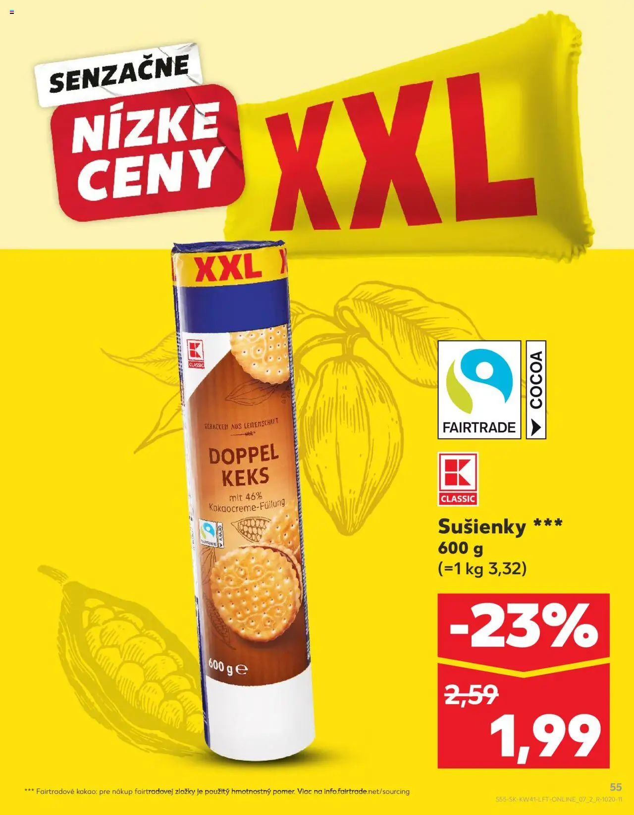 Náhľad Kaufland letáku platného od 09.10.2025 - Kakao, Sušienky