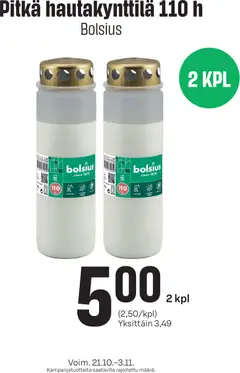Kaupan S-market S-market Hautakynttilä esikatselu, voimassa 21/10/2026