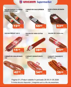 Previzualizarea de cataloage: Unicarm Unicarm Catalog Carne valabil de la 28.05.2026