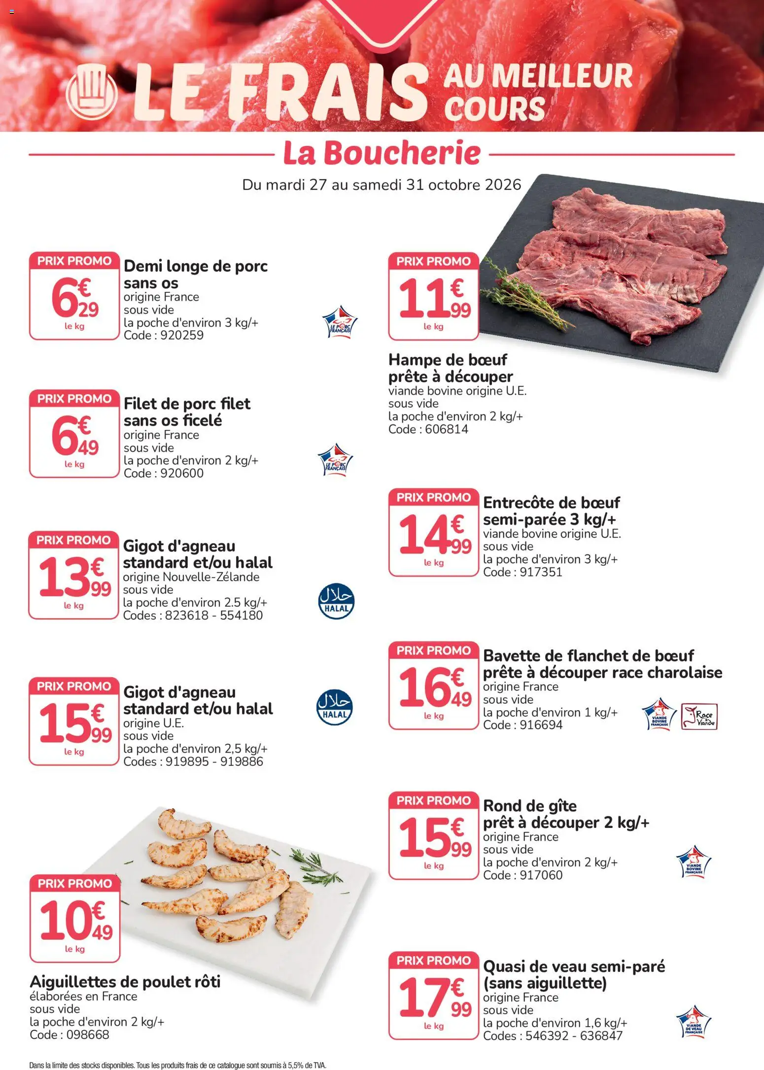 Prévisualisation de Promocash catalogue du magasin Promocash formulaire valide 27/10/2026