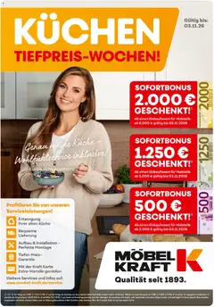 Vorschau von dem Prospekt des Geschäftes Möbel Kraft, gültig ab dem 04.09.2026