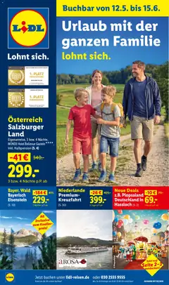 Vorschau von dem Prospekt des Geschäftes Lidl Reisen, gültig ab dem 12.05.2026