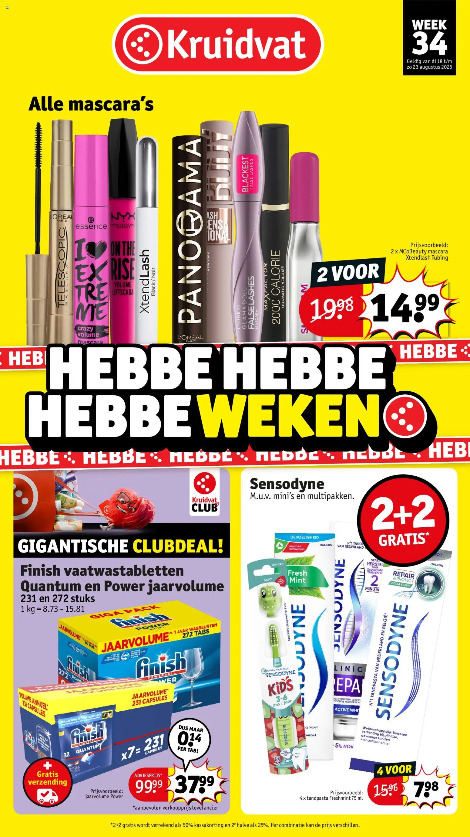 Voorbeeld van Kruidvat folder week 34 van winkel Kruidvat geldig vanaf 18/08/2026