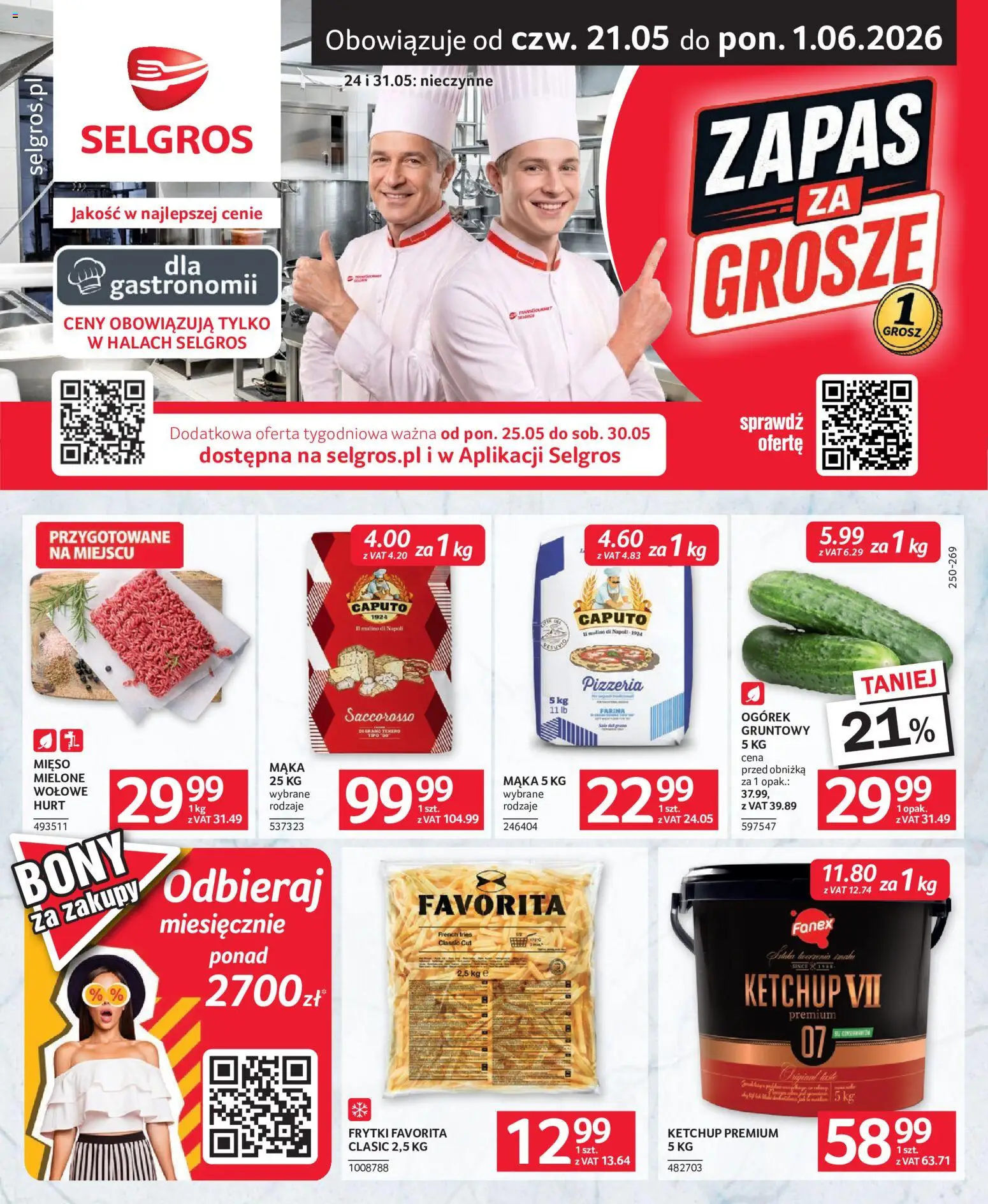 Pogląd gazetki "Selgros cash&carry gazetka - Oferta dla gastronomii" ze sklepu Selgros cash&carry ważnej od 21.05.2026