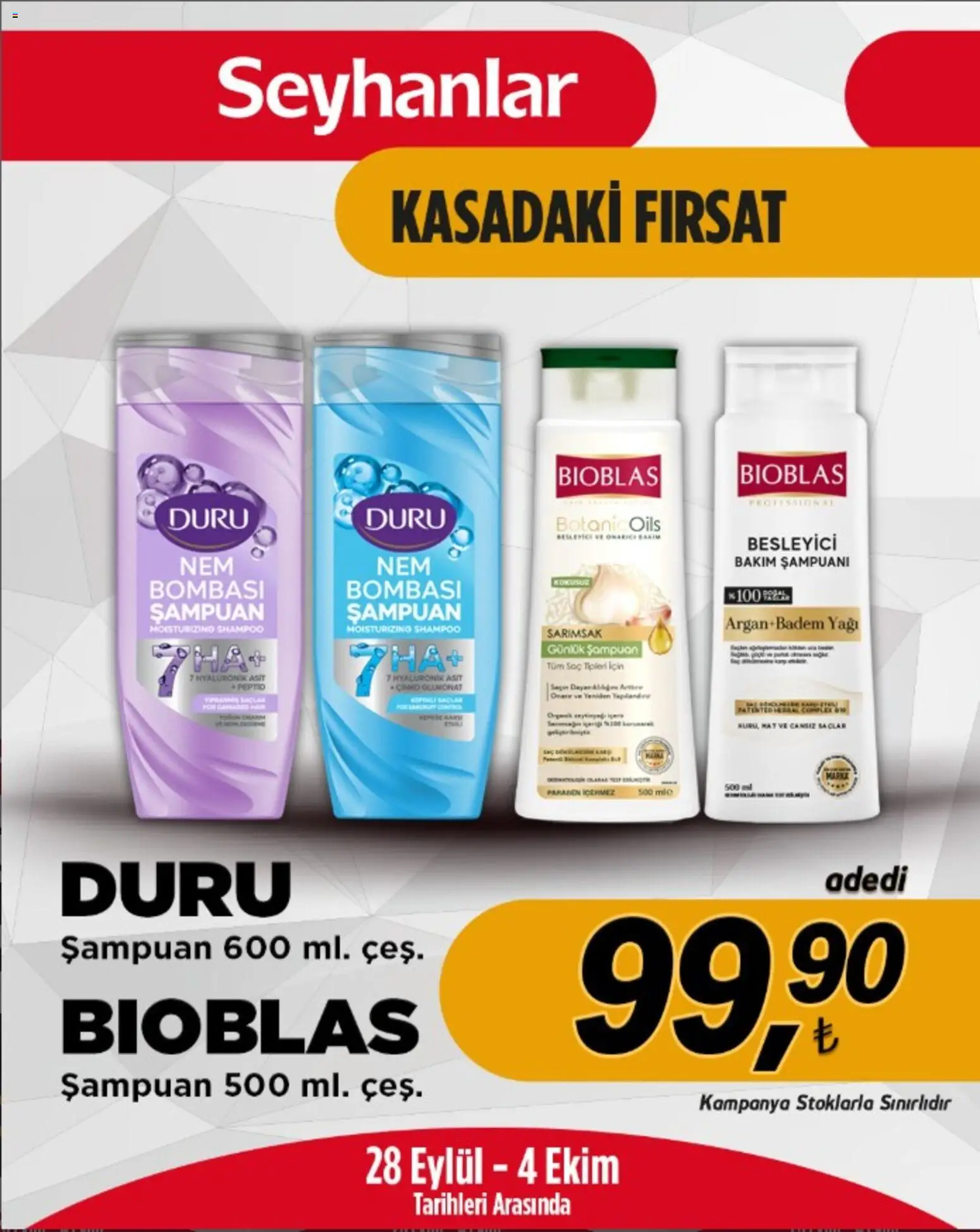 Seyhanlar Market Seyhanlar Market Katalog 28.09.2026 - Broşürünün önizlemesi - Şampuan, Sarımsak
