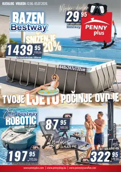 Pregled letka Penny Plus Bazen Bestway trgovine Penny Plus vrijedi od 12.06.2026