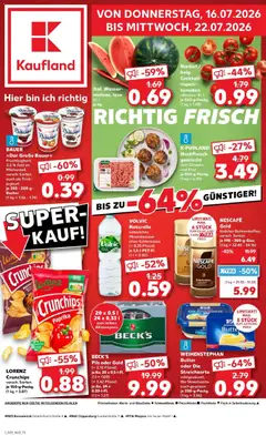 Vorschau von dem Prospekt des Geschäftes Kaufland, gültig ab dem 16.07.2026