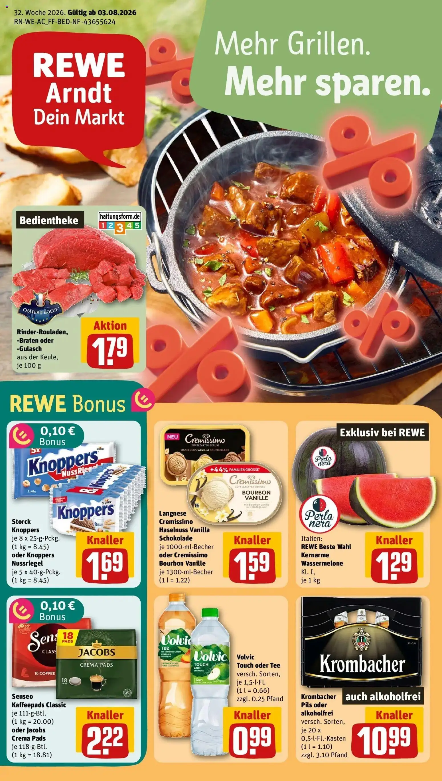 Vorschau von dem Prospekt des Geschäftes Rewe, gültig ab dem 03.08.2026