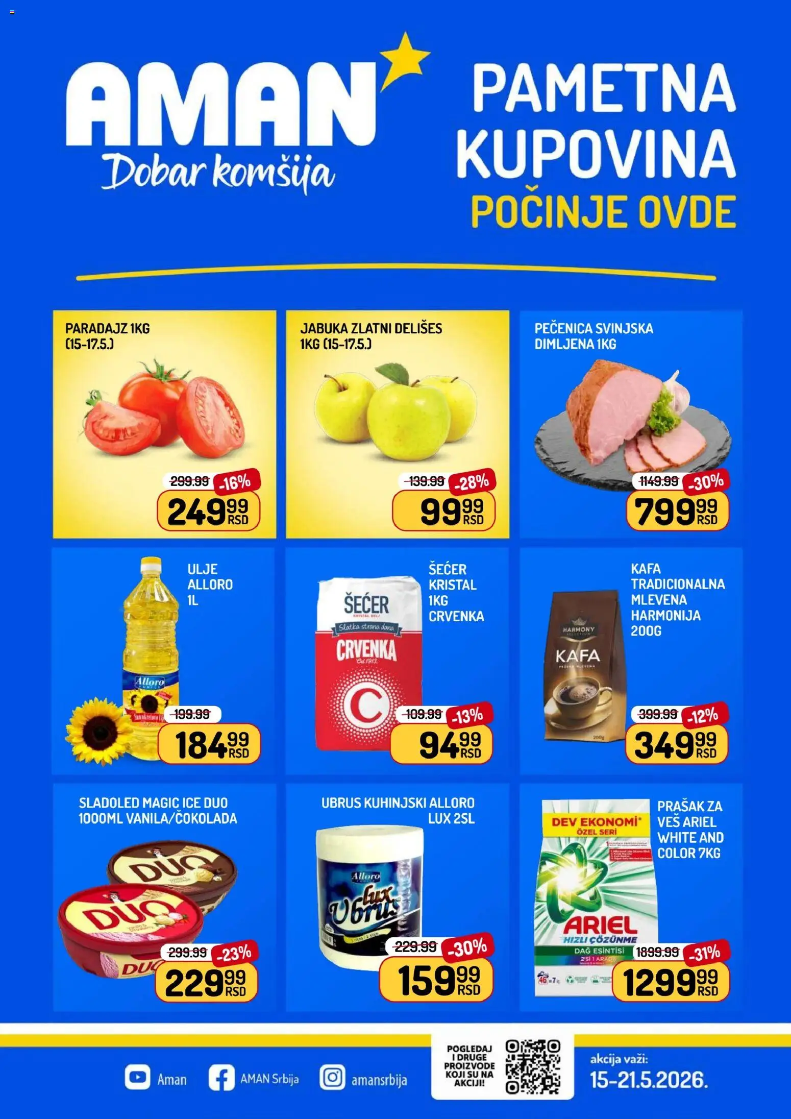 Pregled Aman kataloga - važi od 15.05.2026