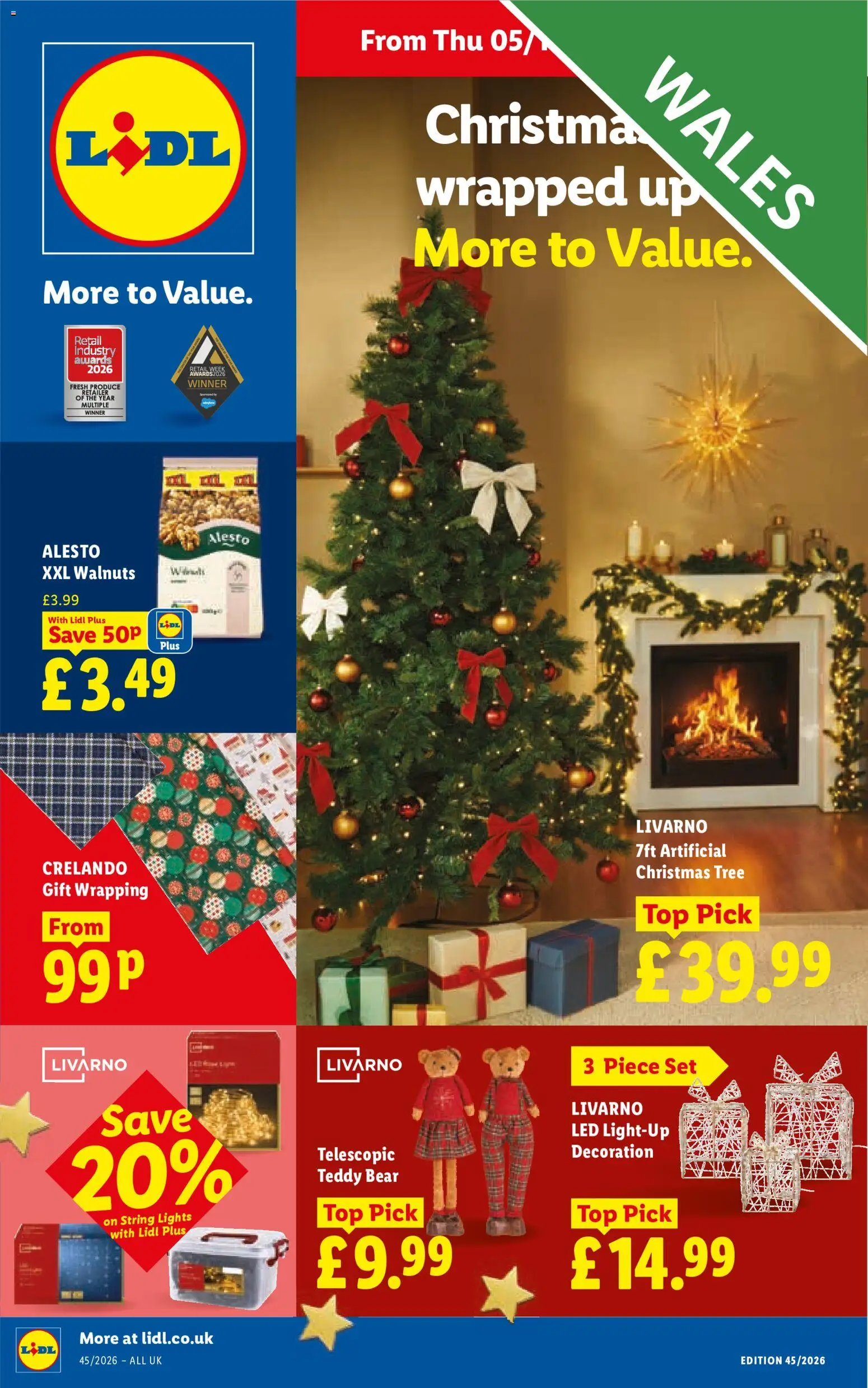 Preview of Lidl Weekly offers Lidl Wales valid from 05/11/2026 - Lights, Walnuts