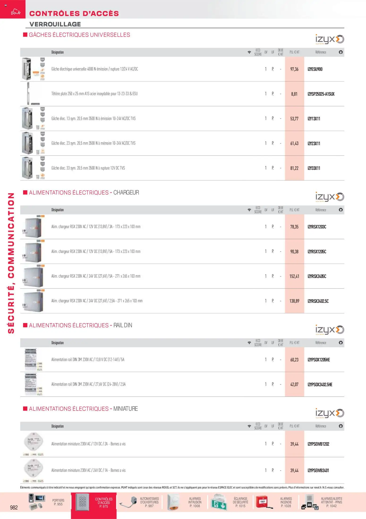 Prévisualisation de Brochure sécurité, communication du magasin Rexel formulaire valide 18/11/2025 - Alimentation, Éclairage