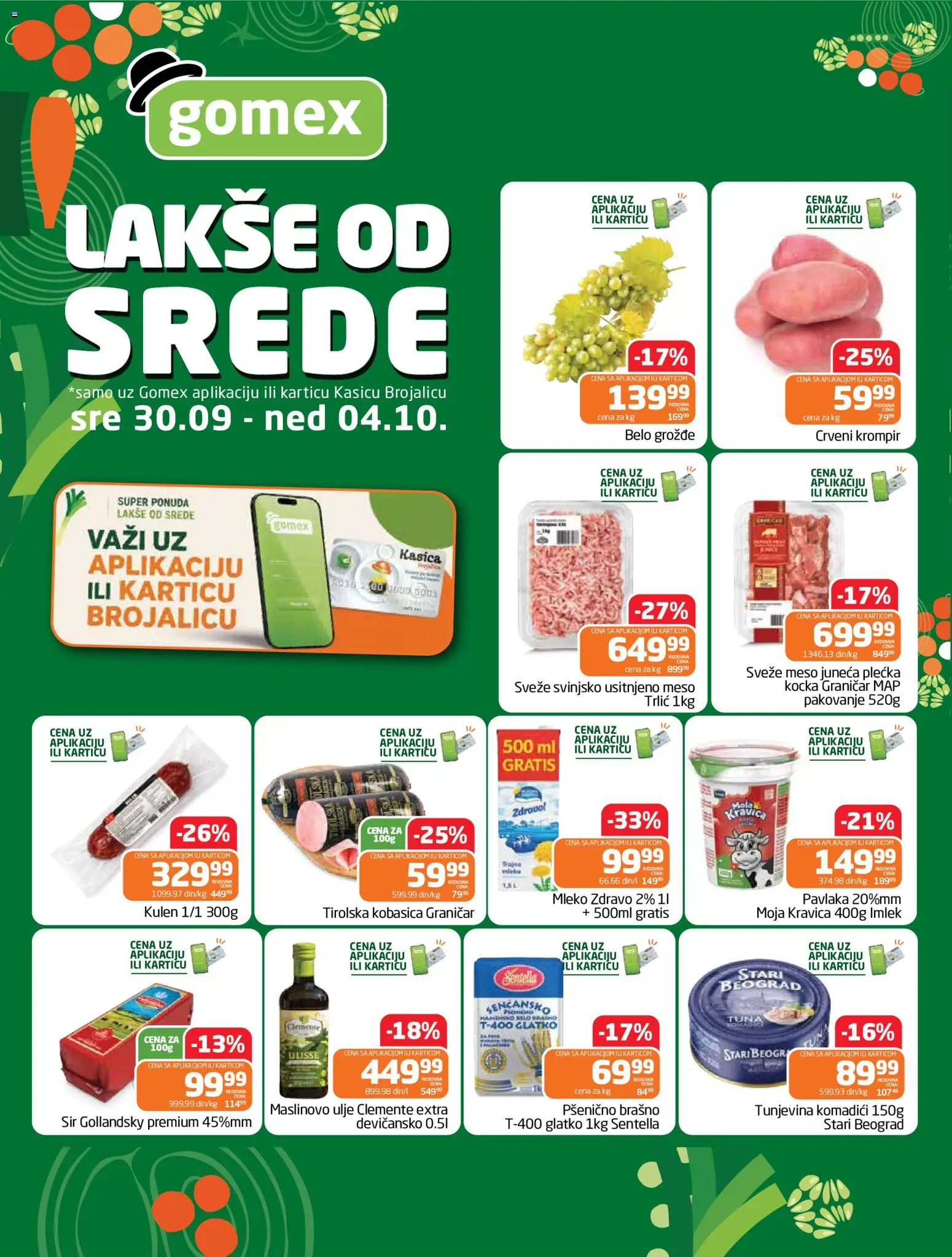 Pregled Gomex kataloga - važi od 30.09.2026