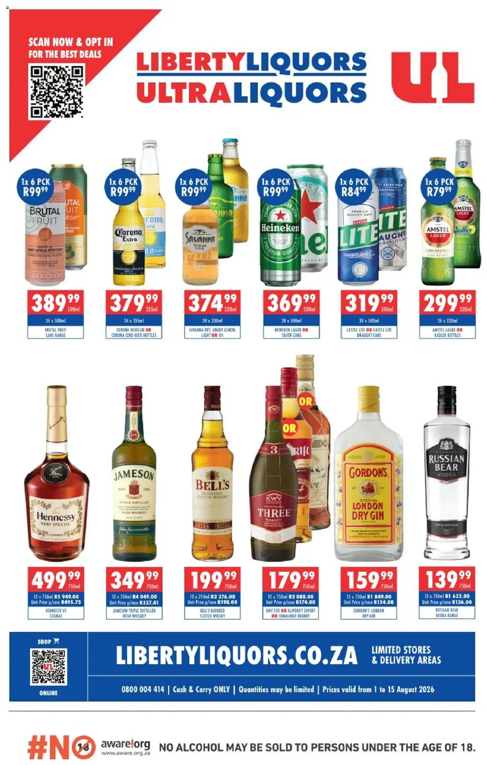 Preview of Ultra Liquors flyer valid from 01/08/2026