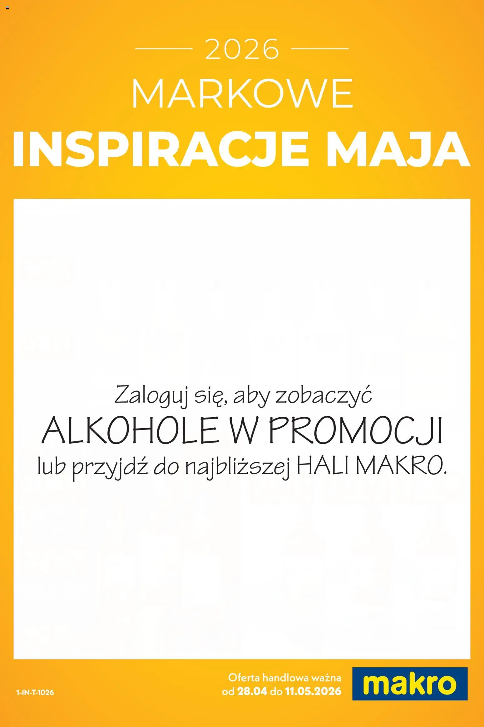Pogląd gazetki "Makro gazetka - Markowe Inspiracje Maja" ze sklepu Makro ważnej od 28.04.2026 - Alkohole
