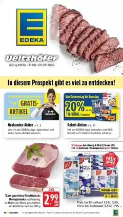 Vorschau von dem Prospekt des Geschäftes Edeka, gültig ab dem 31.08.2026