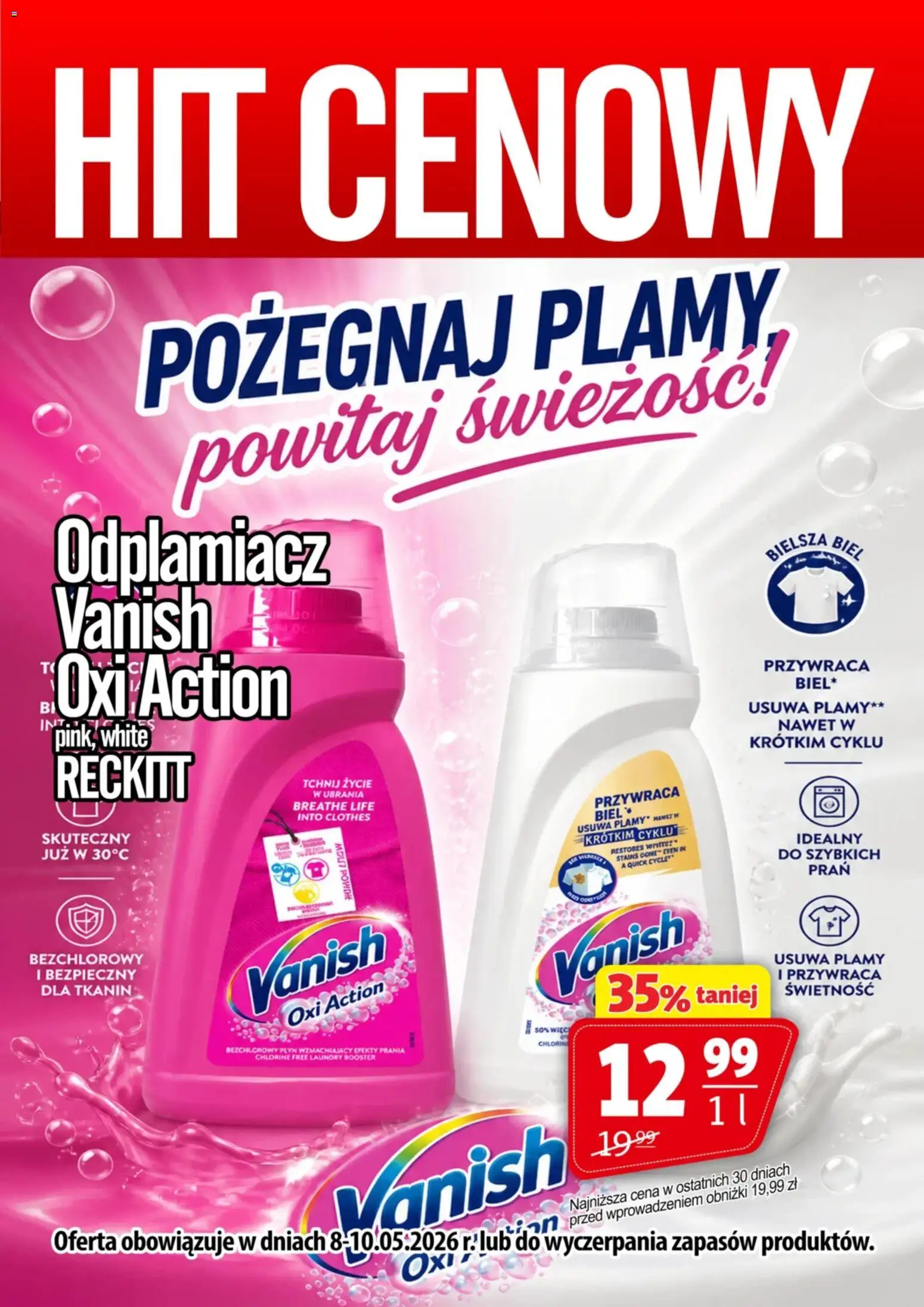 Pogląd gazetki "Prim Market promocja - Odplamiacz Vanish" ze sklepu Prim Market ważnej od 08.05.2026