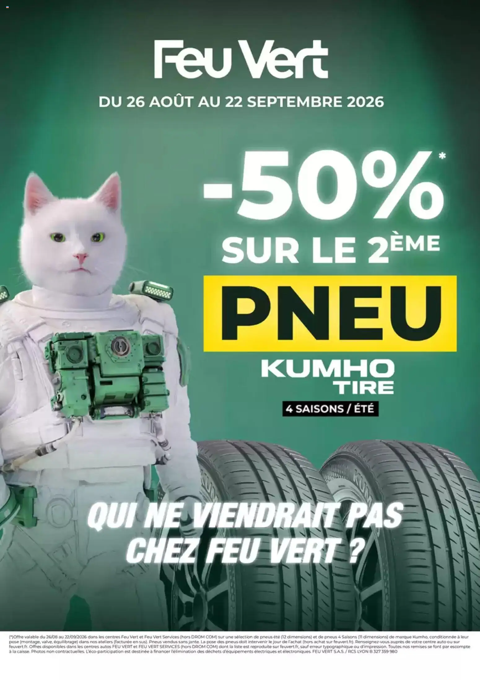 Prévisualisation de Feu Vert catalogue du magasin Feu Vert formulaire valide 26/08/2026