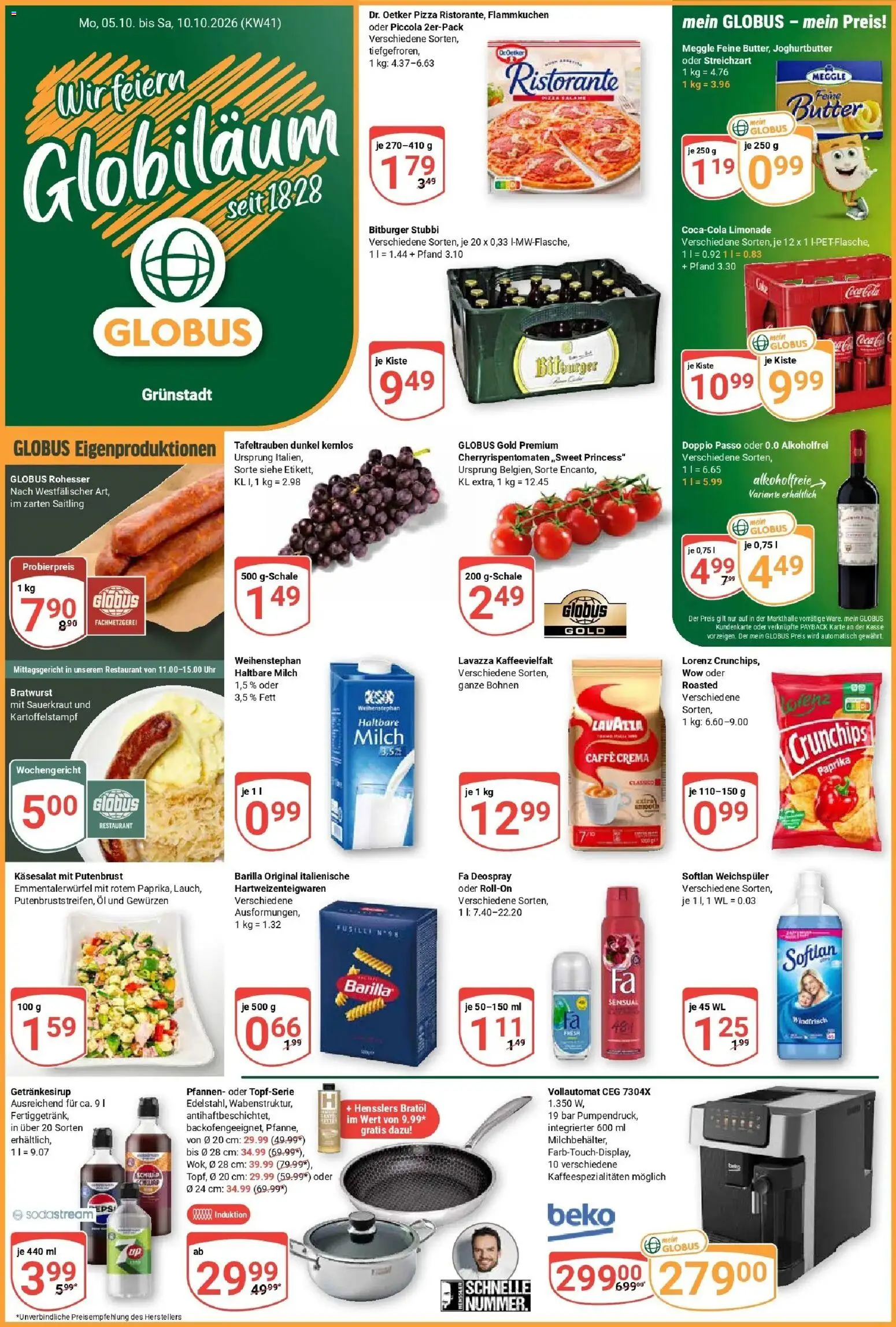 Vorschau von dem Prospekt des Geschäftes Globus, gültig ab dem 05.10.2026