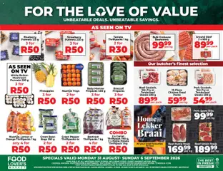 Preview of Food Lover's Market flyer valid from 31/08/2026