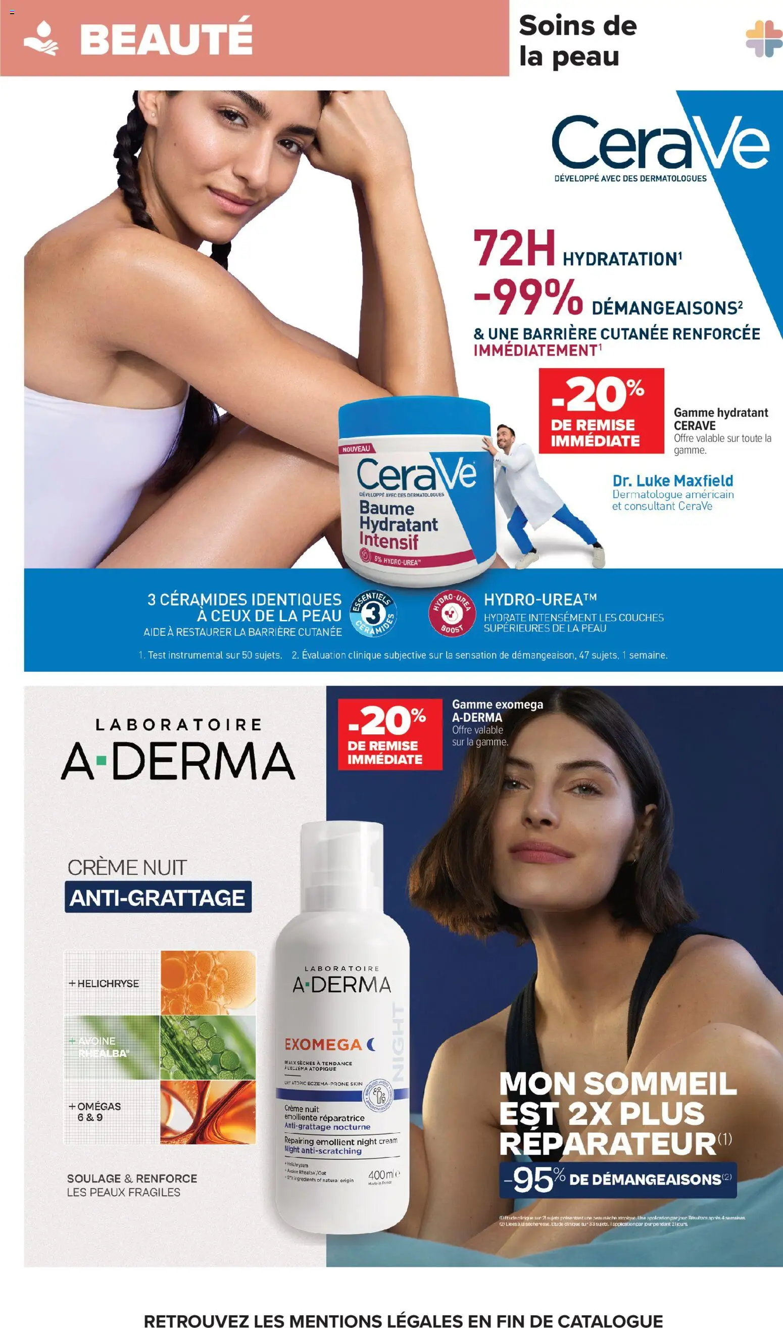 Prévisualisation de Carrefour Ma parapharmacie, soyez acteur de votre bien-être du magasin Carrefour formulaire valide 28/10/2026 - Body, Crème, Couches, Ingrédients