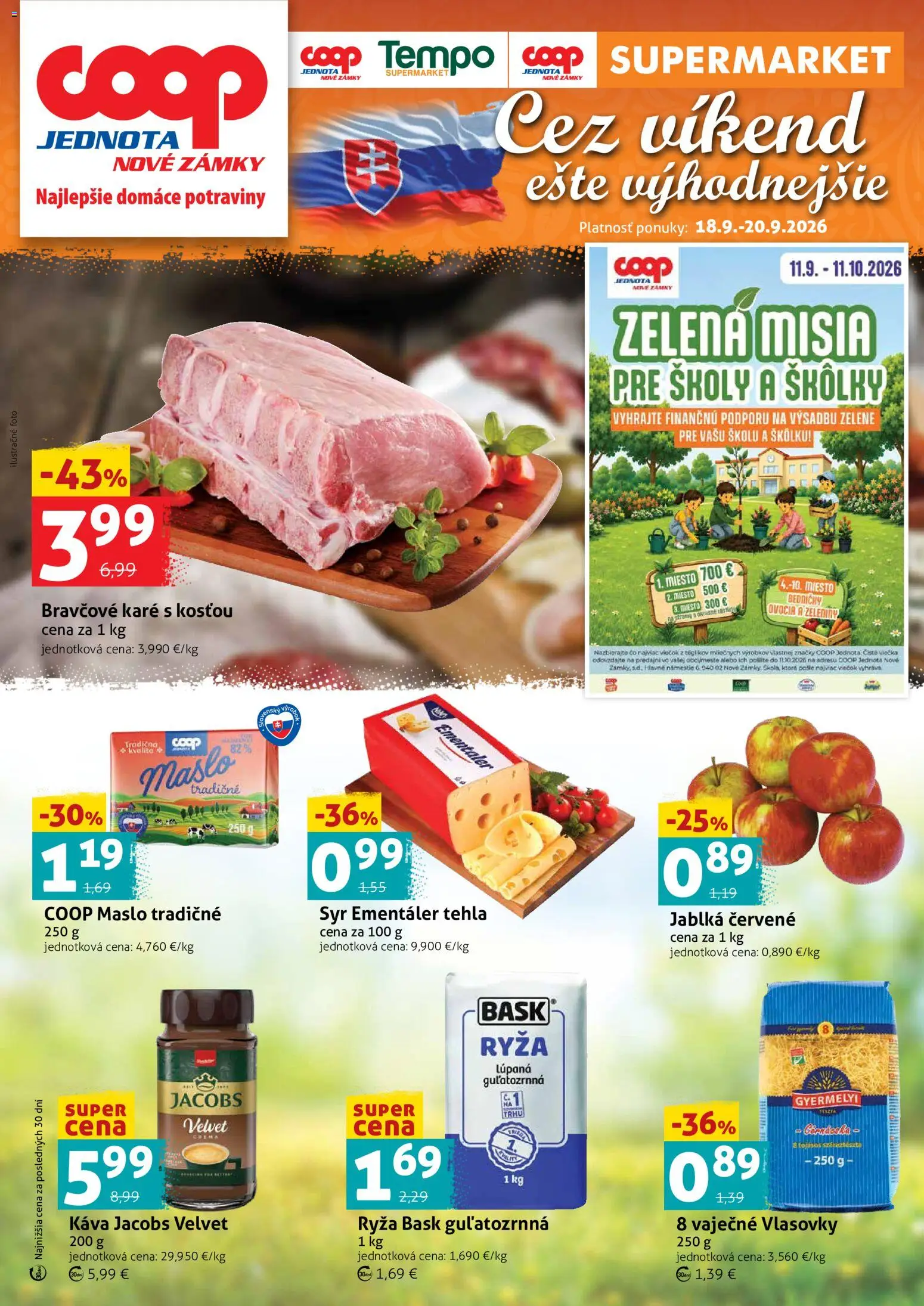 Náhľad COOP Jednota letáku platného od 18.09.2026