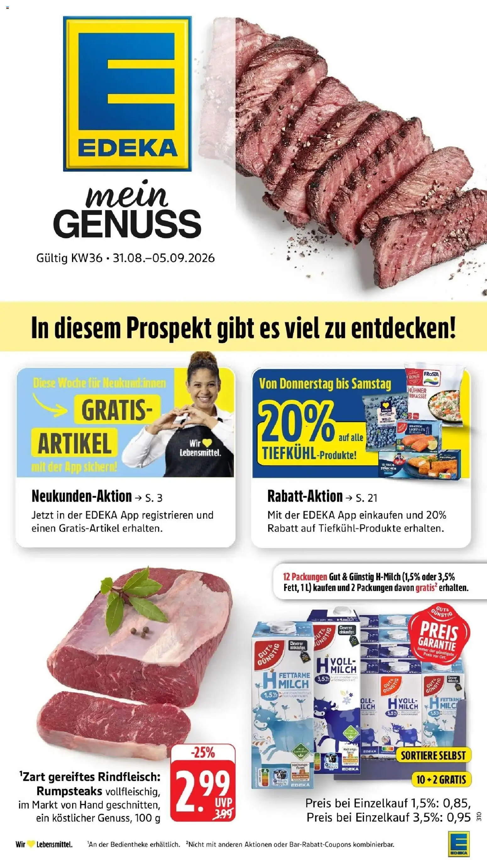 Vorschau von dem Prospekt des Geschäftes Edeka, gültig ab dem 31.08.2026