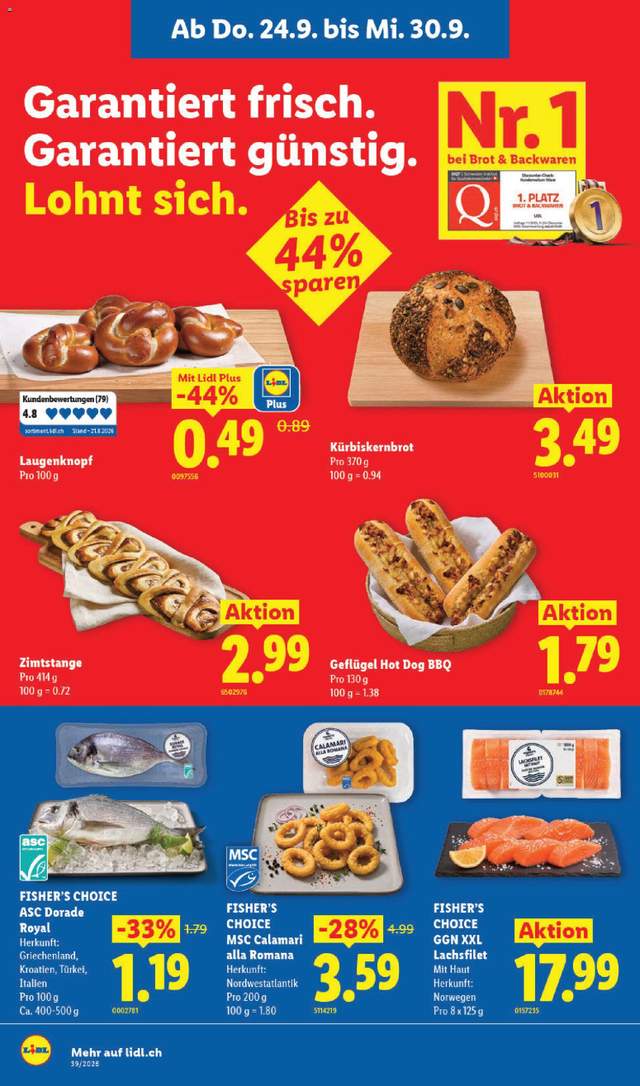 Neue Lidl Aktionen ab 24.09.