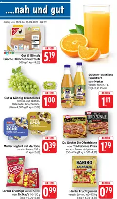 Vorschau von dem Prospekt des Geschäftes nah & gut, gültig ab dem 21.09.2026