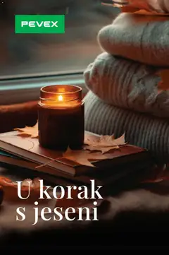 Pregled letka Pevex Katalog U korak s jeseni trgovine Pevex vrijedi od 29.10.2026