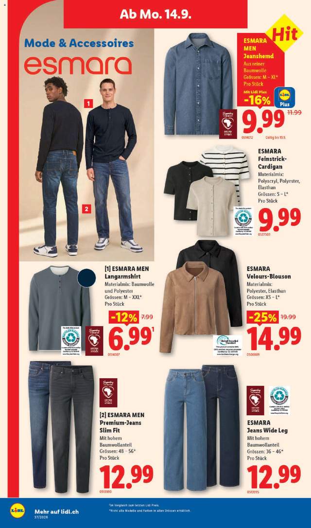 Neue Lidl Aktionen ab 10.09.