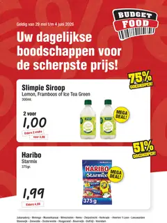 Voorbeeld van Budget Food folder van winkel Budget Food geldig vanaf 29-05-2026