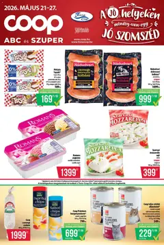 COOP - COOP - Abc & Szuper / Tisza megtekintése, amely érvényes 2026.05.21.-től