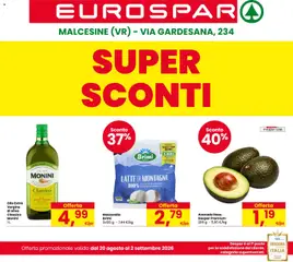 Anteprima dell'opuscolo Eurospar volantino Malcesine dal negozio Eurospar valido da 20/08/2026