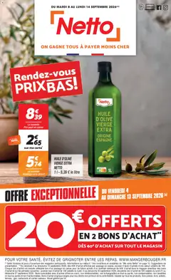 Prévisualisation de Netto rendez-vous prix bas du magasin Netto formulaire valide 08/09/2026